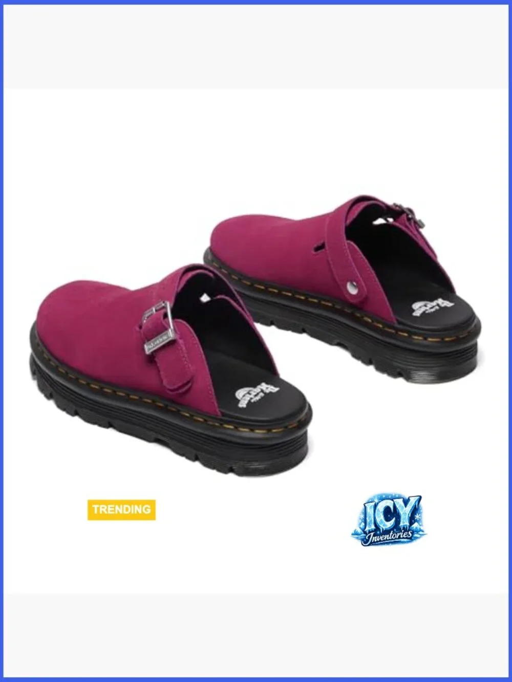 Suede Mule with Adjustable Sport/Rest Mode Strap